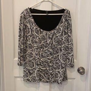 Plus size top with ruching